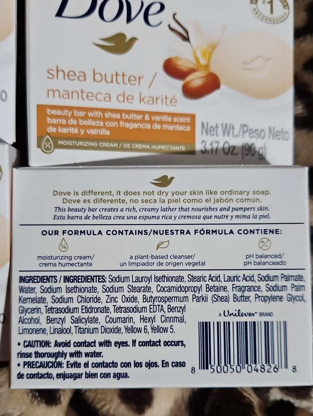 Dove Shea Butter Beauty Bar Lot Of 4